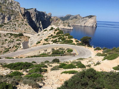 Malerische Straße nach Formentor