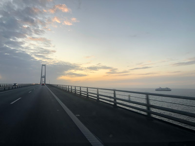 Brücke auf der Reise nach Kopenhagen